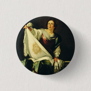 Saint Veronica von Bernardo Strozzi Button