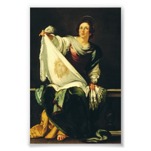 Saint Veronica von Bernardo Strozzi Fotodruck (Vorne)