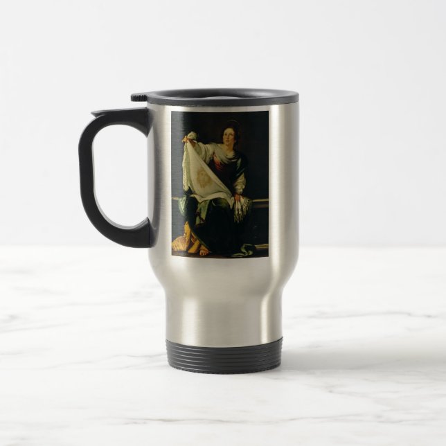 Saint Veronica von Bernardo Strozzi Reisebecher (Links)