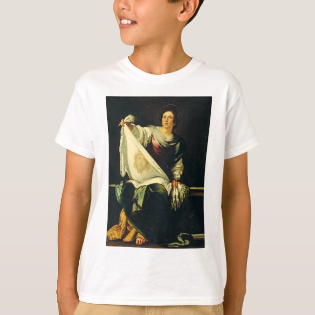 Saint Veronica von Bernardo Strozzi T-Shirt (Vorderseite)