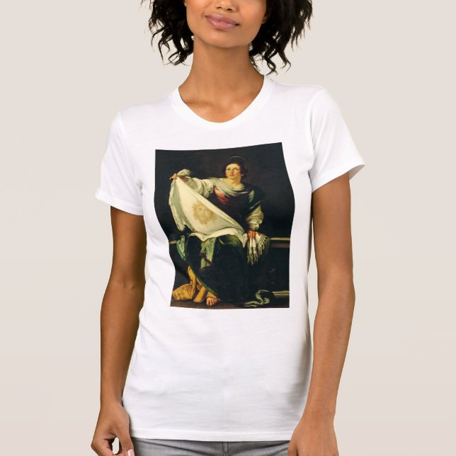 Saint Veronica von Bernardo Strozzi T-Shirt (Vorderseite)