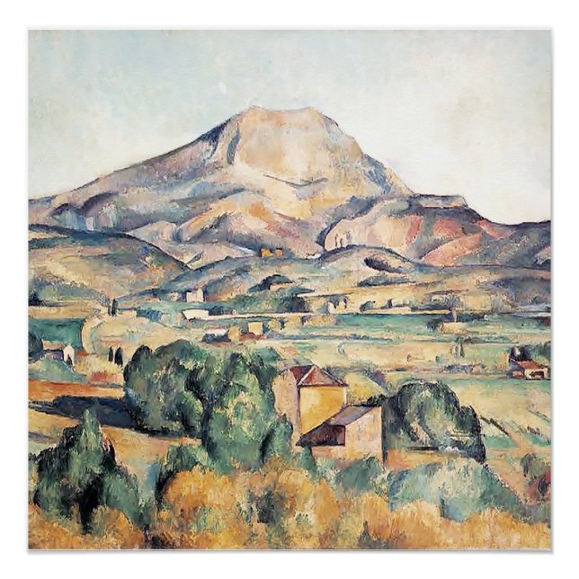 Saint-Victoire Barnes Mountain Paul Cezanne Poster (Vorderseite)