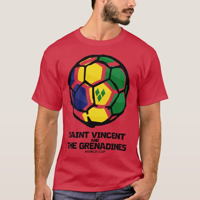 Saint Vincent and the Grenadines Country Flag T-Shirt (Vorderseite)