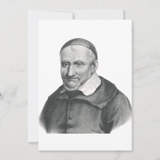 Saint Vincent de Paul Feiertagskarte (Vorderseite)