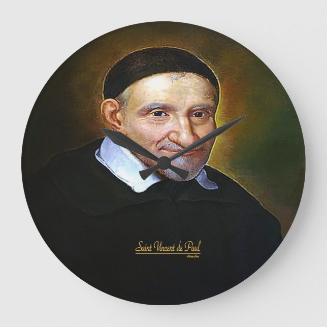 Saint Vincent de Paul Große Wanduhr (Vorderseite)