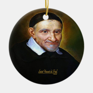 Saint Vincent de Paul Keramik Ornament