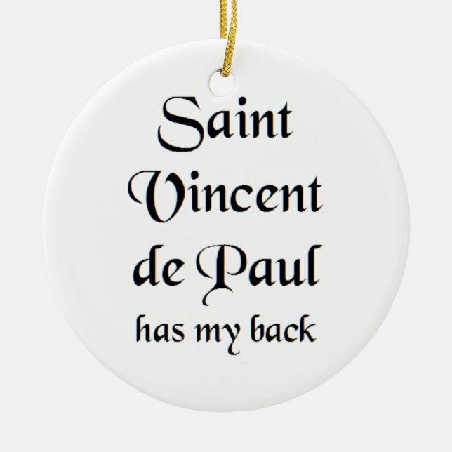 saint vincent de paul keramik ornament (Vorne)