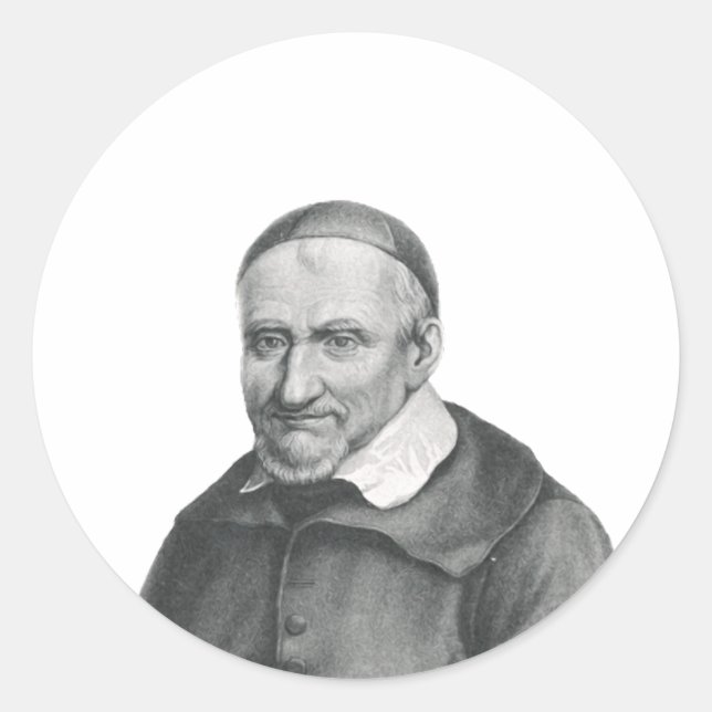 Saint Vincent de Paul Runder Aufkleber (Vorderseite)