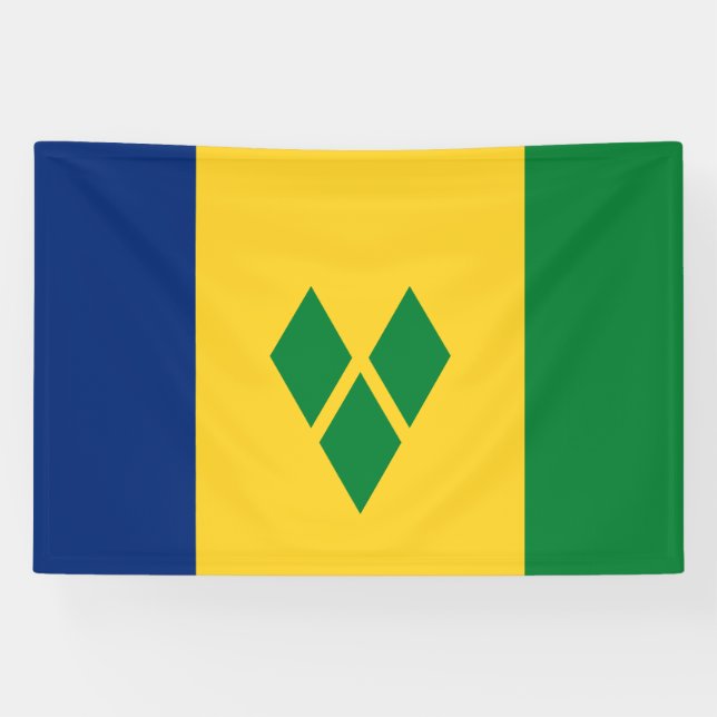 Saint Vincent Flag Banner (Horizontal)