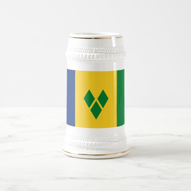 Saint Vincent Flag Bierglas (Mittel)