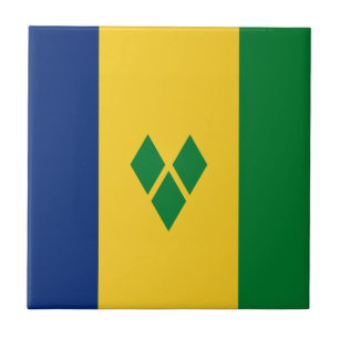 Saint Vincent Flag Fliese