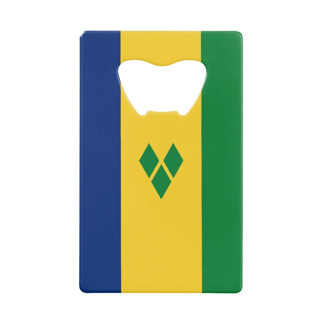 Saint Vincent Flag Geldbeutel Flaschenöffner (Vorderseite)