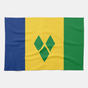 Saint Vincent Flag Geschirrtuch