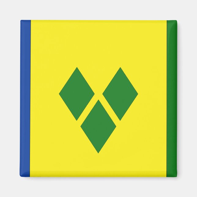 Saint Vincent Flag Magnet (Vorne)