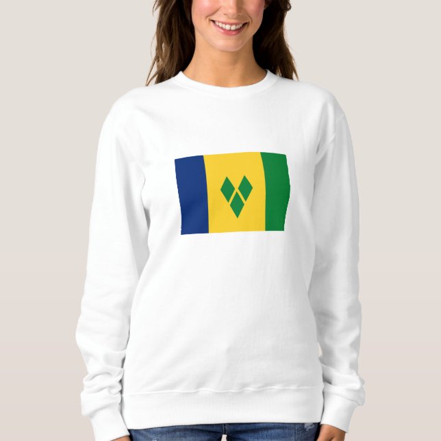 Saint Vincent Flag Sweatshirt (Vorderseite)