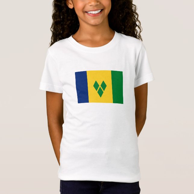 Saint Vincent Flag T-Shirt (Vorderseite)