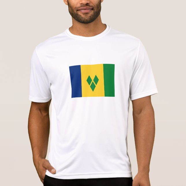Saint Vincent Flag T-Shirt (Vorderseite)