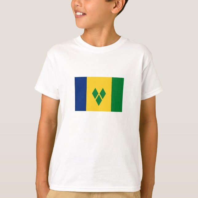 Saint Vincent Flag T-Shirt (Vorderseite)