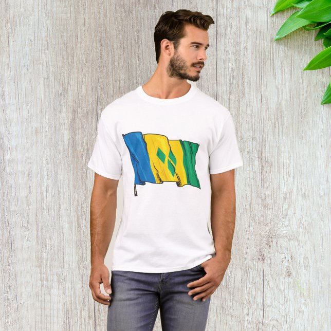 Saint Vincent Flag T-Shirt (Von Creator hochgeladen)