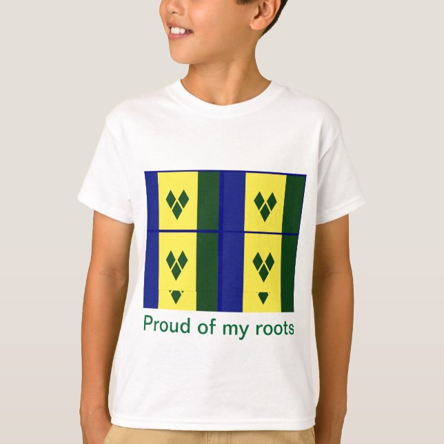 Saint-Vincent-Flagge T-Shirt (Vorderseite)
