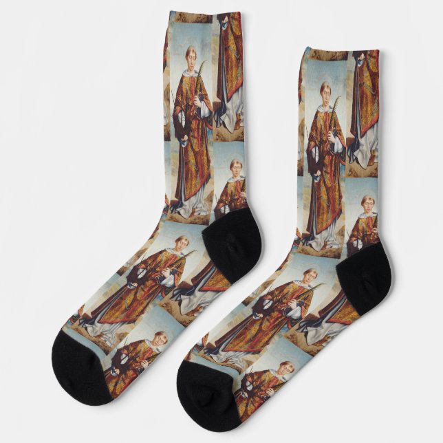 Saint Vincent of Saragossa Socken (Linkes Detail)