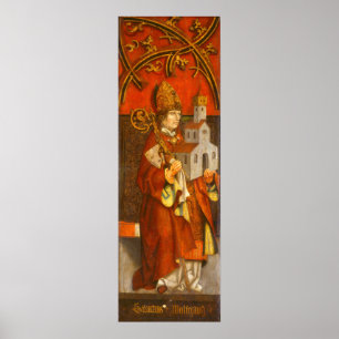 Saint Wolfgang - Tiroler Kunstgedicht Poster