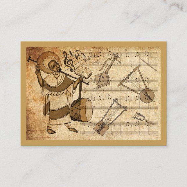 Saint Yared & The Ethiopian Music Instrument Visitenkarte (Vorderseite)