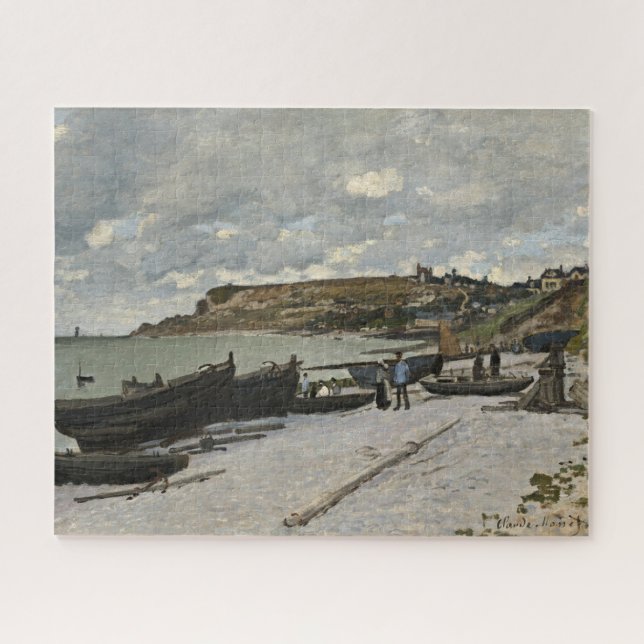 Sainte-Adresse by Monet - Bewölkte See Puzzle (Horizontal)