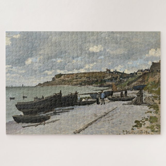 Sainte-Adresse by Monet - Bewölkte See Puzzle (Horizontal)
