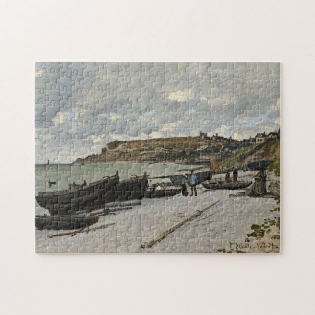 Sainte-Adresse by Monet - Bewölkte See Puzzle (Horizontal)