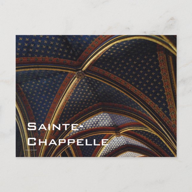 Sainte-Chapelle Decke Postkarte (Vorderseite)