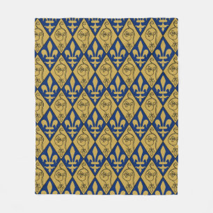 Sainte-Chapelle Fleur de Lys Fleece Throw
