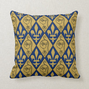 Sainte-Chapelle Fleur de Lys Throw Kissen