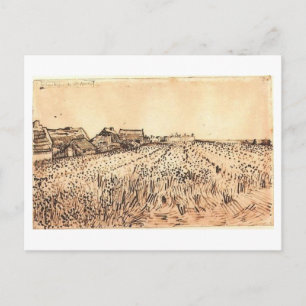 Saintes-Maries mit Friedhof, Van Gogh Fine Art Postkarte