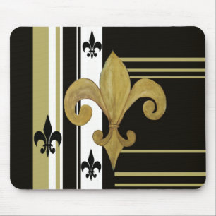 Saints Black and Gold Lilie Mousepad