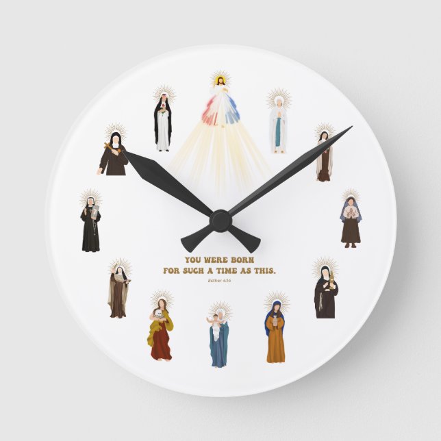 Saints Wall Clock Runde Wanduhr (Vorderseite)