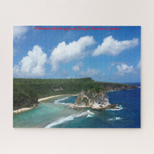 Saipan Mariana Islands.Weihnachtsgrüße Puzzle