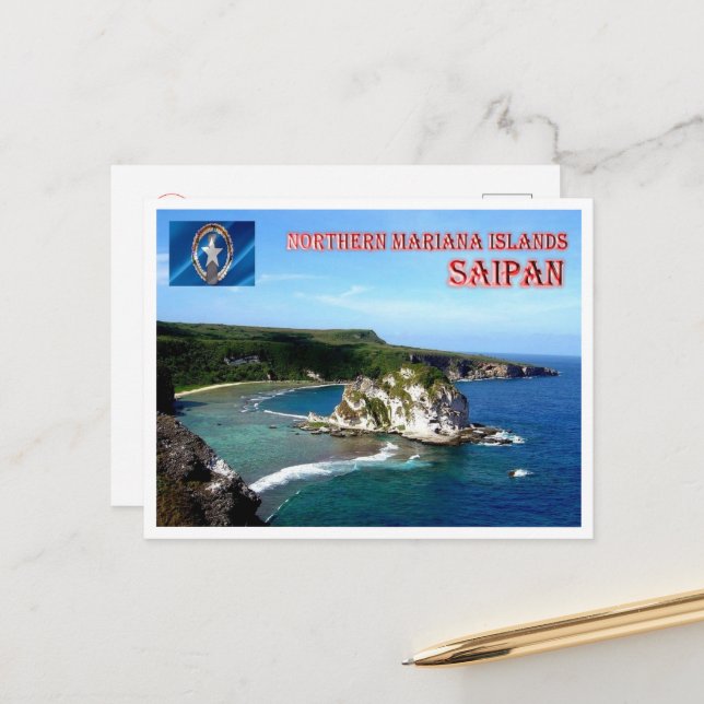 Saipan - Nördliche Mariana-Inseln - Postkarte (Vorderseite/Rückseite Beispiel)