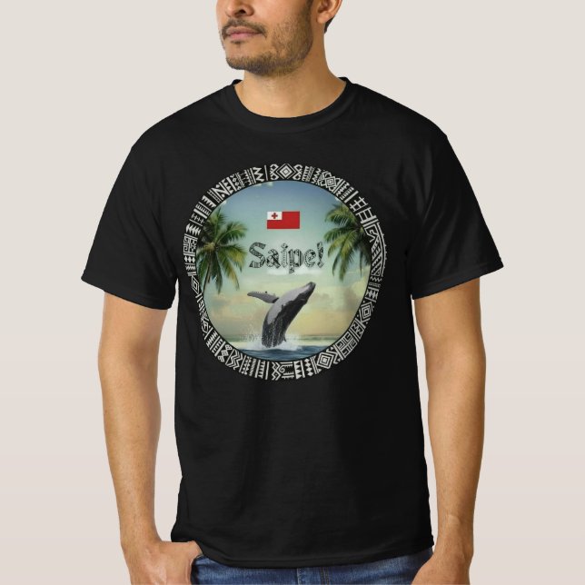 Saipe Tonga Eua whale off grid Pacific island T-Shirt (Vorderseite)