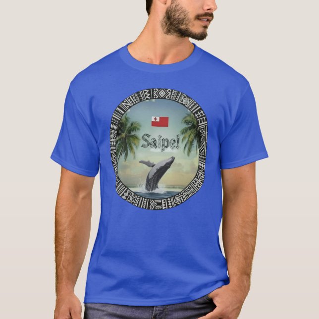 Saipe Tonga Eua whale off grid Pacific island T-Shirt (Vorderseite)