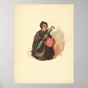Sairy Gamp von Kyd von Martin Chuzzlewit Poster