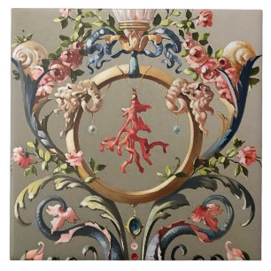 SAISHELLE, KRALLEN, DOLPHINE, ANTIQUE WIRBEL FLIESE