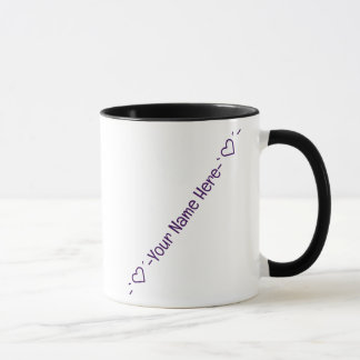 Saison alles mit Liebe Lila, Personalisiert Tasse