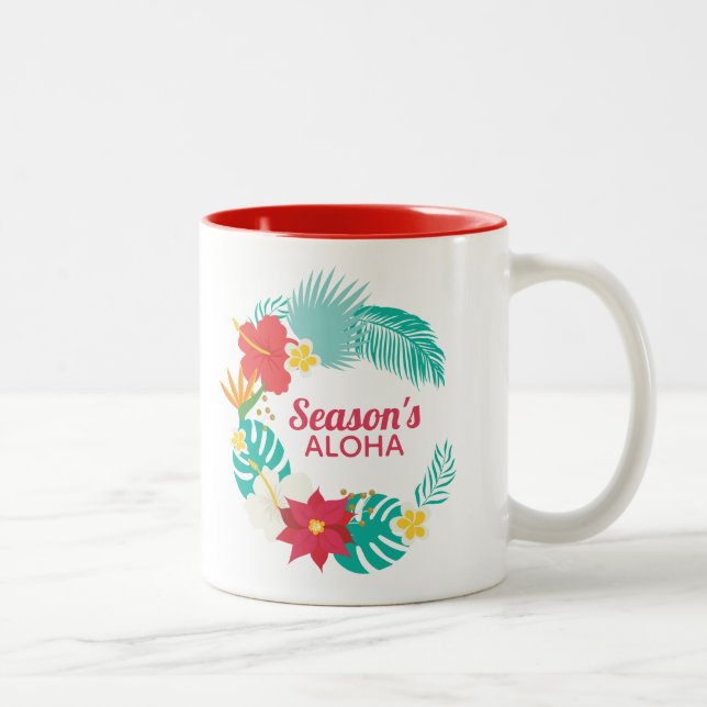 Saison: Aloha Hawaiian Zweifarbige Tasse (Rechts)