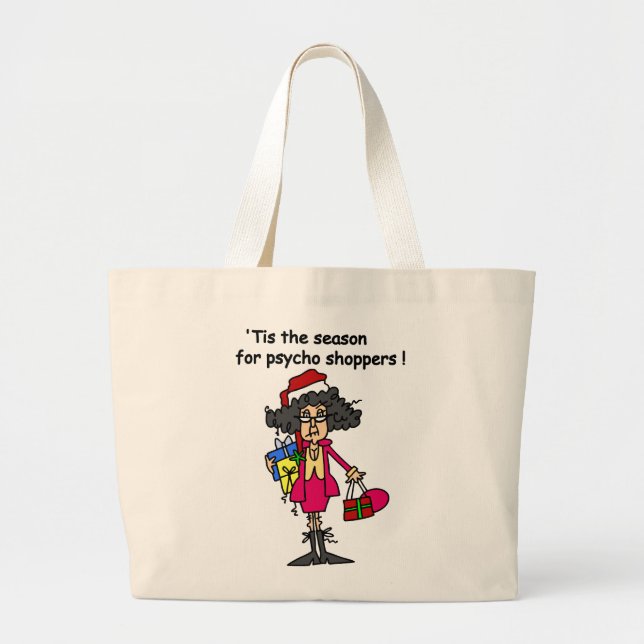 Saison der Psycho-Shopper Jumbo Stoffbeutel (Vorne)