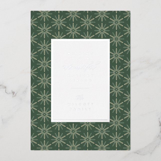 SAISON-GREETINGS | Foto hinzufügen Folien Feiertagskarte (Vorderseite)