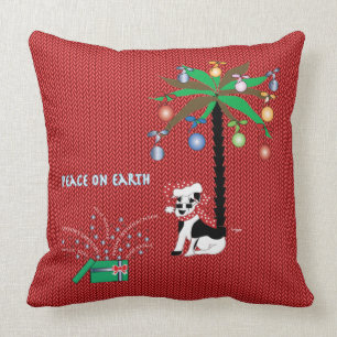 Saison Gruß/Happy Holidays-Weltfrieden Kissen