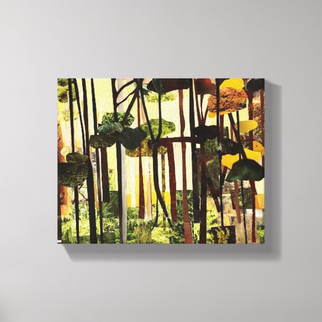 Saison II. Papierschneiden von Therese Kramer Leinwanddruck (Vorderseite)