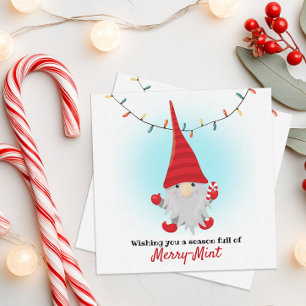 Saison voll mit der Merry Mint Elf Note Card Mitteilungskarte
