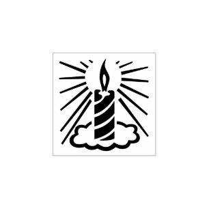 Saisonale Brennkerze Dekoration Gummi Briefmarke Gummistempel